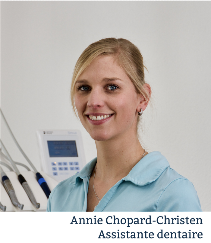 Photo de Annie Chopard-Christen, assistante dentaire
